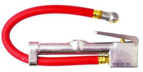 Milton S-505 Analog Tire Inflator with Pressure Gauge, 15 Hose Single Head Air Chuck, Made In USA 10-160 PSI