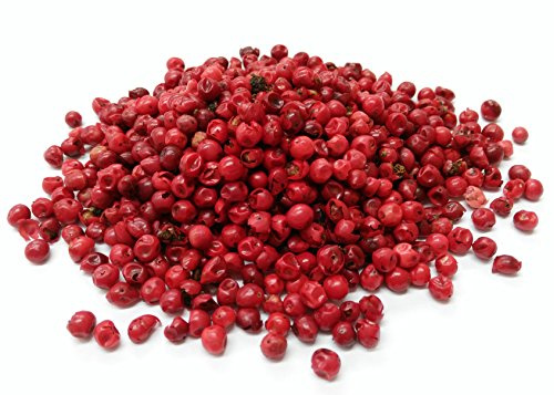 SR Ethical Whole Pink Peppercorns, Premium Quality, [100 g] | BRAZIL | Premium Sourced Sweet Pink Pepper Corns for Grinding & Mixing Gin Cocktails and Gourmet Cookery (100g)