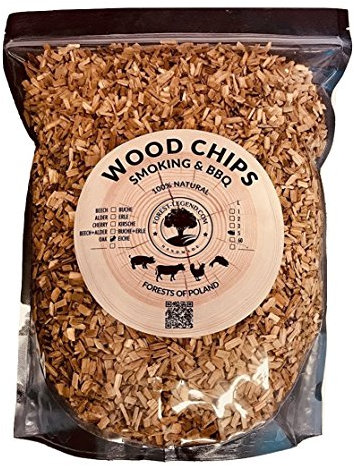 Forest Legend 5 Liter Holz Räucherchips für Grill und Smoker-Grill 100% naturbelassen aus Polnischen Wäldern (Erle)