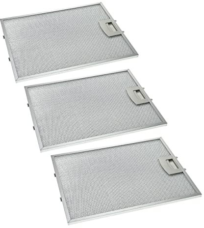 vhbw 3x Filter Metallfettfilter Dauerfilter kompatibel mit Siemens LC957WA20/01, LC964WA10/01 Dunstabzugshaube, Metall