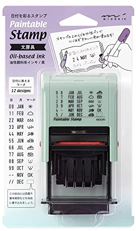 Midori 35456006 Rotating Stamp Date Stationery Pattern