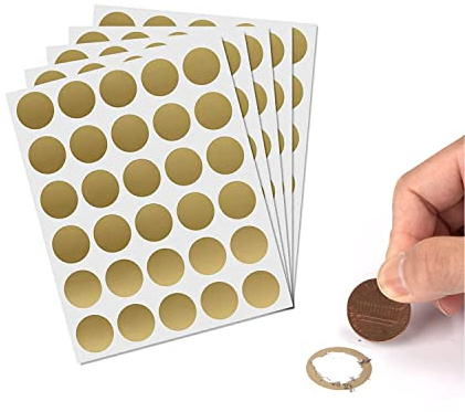 Pegatinas Rasca Tarjeta Rasca,150pcs Etiquetas Pegatinas para Rascar Tarjeta Rasca Adhesivas Sorpresa Pegatinas Auto Adhesivos Raspando Pegatinas para álbumes de Recortes Tarjetas de Regalo Sorpresa