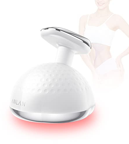 Cellulite Massagegerät,ANLAN 5 in 1 Anticellulite Geräte Massage LED Phototherapie Lymphdrainage Gerät Ultraschallgerät Vibration IPX6 Wasserdicht EMS Gua Sha Körperformmaschine Radiofrequenz Gerät