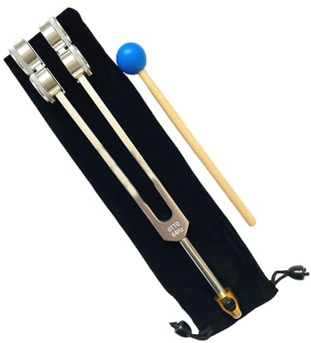 iFutniew 64 Hz Aluminium-Stimmgabel mit Hammer, Heilung, Ton, Vibration, Diagnostik, Therapie, Gesundheitswesen, Werkzeug, einfache Installation
