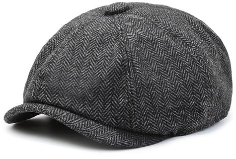 YEWCEP Schiebermütze Damen, Schiebermütze Herren, Peaky Blinders Mütze, Retro Schirmmütze, Flat Cap für Freizeit und formelle Anlässe