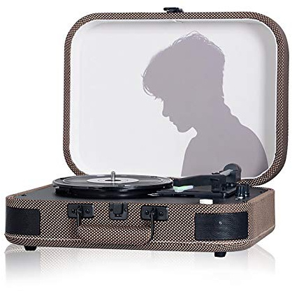 ZJFHEYUO Giradischi in Vinile Giradischi in Vinile Fonografo Bluetooth Stereo Fonografo Giradischi in Vinile Classico per Ufficio