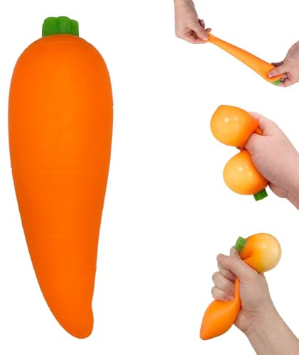 Morot Squishy, Morot Stresslindringsleksak, Morot Anti-stress Leksaker, Sensoriska Leksaker för Hem och Kontor