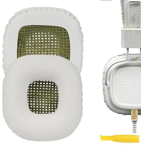 Ersatzpolster für Kopfhörer Marshall Major, Ohrpolster, Kopfhöreraufsätze, Weiß