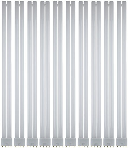 Sunlite FT40DL/835 Twin Tube Compact Fluorescent Lamp, FT 4-Pin, 40 Watts, 3150 Lumens, 3500K Neutral White, 4-Pin (2G11) Base, ROHS Compliant, 10 Pack