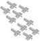 Emuca 1275021 Türdämpfer, Set aus 10 Stück, Grau