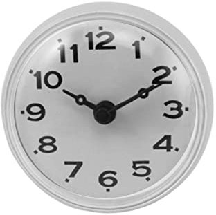 BAILIY Horloge de salle de bain étanche à l'eau avec ventouse en silicone pour salle de bain