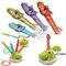 3 in 1 Garden Toys for Toddlers Age 3-5, Outdoor Children's Sports Set-Musical Jump, Ring Toss Game, Rocket Launcher Toy for Kids with Remote Control, Garden Games Gifts for Boys Girls 4 5 6 Year Old