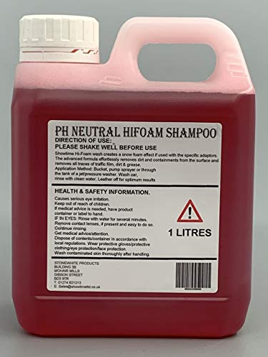 Showtime Chemicals Cherry Bomb High Foaming Car Shampoo | Pressure wash or Hand wash | Effective Cleaner | Removes Dirt and Grime (1 Litre)