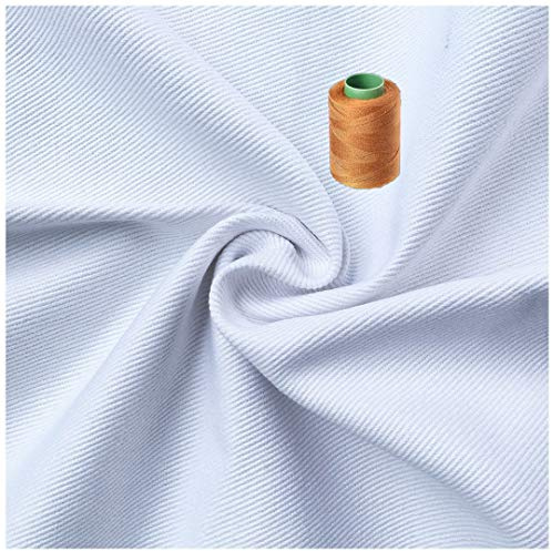 ZXC 100% Baumwolle Weiß Blumig Geblümt Denim-Stoff Von Einem Meter DIY Nähen Patchwork Stoffe Kommt Mit Einer Standleitung for Denim