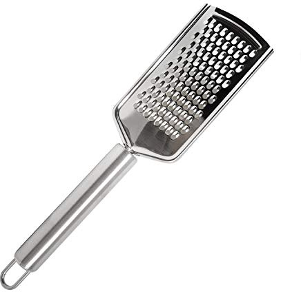 Honbay 1PCS Stainless Steel Cheese Grater Lemon Zester with Handle for Vegetables Lemon Cheese Chocolate
