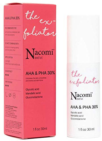 NACOMI ACID PEELING AHA PHA 30% 30ml Peeling effektiv das Stratum Corneum, glättet und gleicht den Hautton aus
