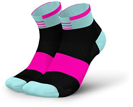 INCYLENCE Stages Sportsocken kurz, leichte Running Socks, atmungsaktive und schweißableitende Low Cut Kompressionssocken mit Anti-Blasen Schutz, Lauf-Socken für Damen und Herren, 35-38