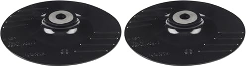 Bosch 2 609 256 258 - Platos lijadores para amoladoras angulares, sistema de sujeción, 115 mm (Paquete de 2)