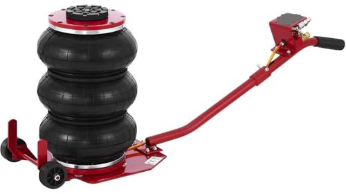 Air Jack, Cric pneumatico, cric con airbag 3T, cric con airbag triplo for veicoli, azione di sollevamento estremamente rapida, con ruote, manico lungo,Funzionamento affidabile