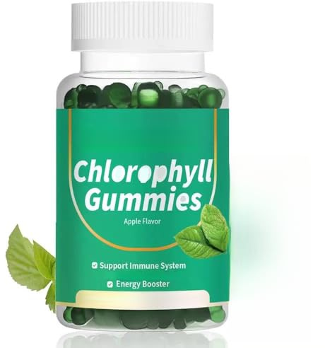 eqjrpo Gommia de clorofila, que contiene la equinácea y los complejos de zinc, así como D3, C, E, B12 para la desodorización corporal, inmunidad gastrointestinal y digestión