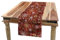 ABAKUHAUS Weihnachten Tischläufer, Schneeflocken, Esszimmer Küche Rechteckiger Dekorativer Tischläufer, 40 x 225 cm, Gelb Weiß und Rot
