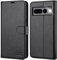 OCASE Leder Hülle für Google Pixel 7 Pro Handyhülle [Standfunktion] [Kartenfach] [RFID-Sperrung Schützt] Brieftasche, Flip Cover Geschäft Klappbar Stoßfeste Etui Schwarz