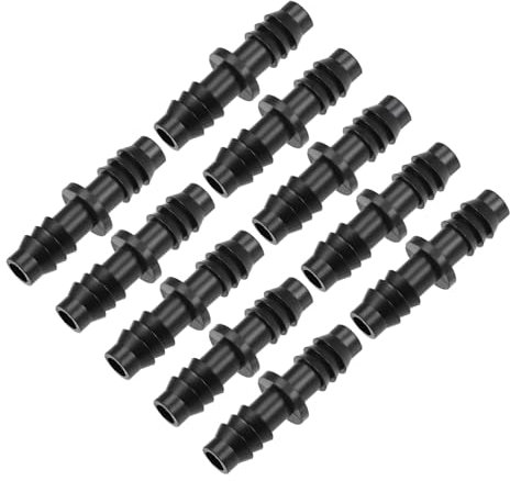 QUARKZMAN Barb Gouttes Tuyau Connecteur 8mm Intérieur Diamètre Tuyau Raccord Droit pour Jardin Agriculture Irrigation Système, Plastique 40pcs