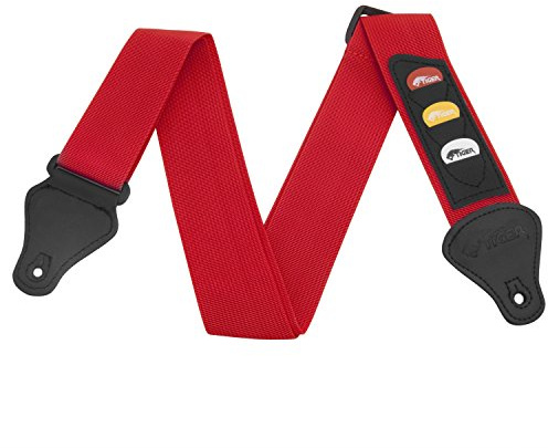 Gitarrrem med plektrum hållare i rött | Standard