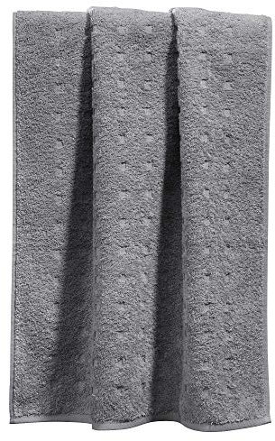 Möve Handtuch Quadretti Walk-Frottier grau Größe 50x100 cm
