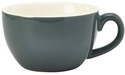 Genware Bowl Shaped Cup Grey 250ml/8.75oz, Single