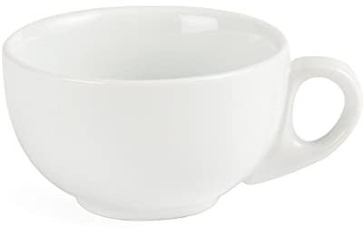 Olympia Cappuccino Cups 284Ml 10Oz Porcelain White Ware Oven Safe 12pc