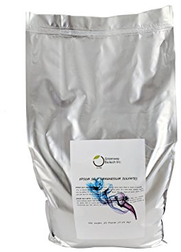 Greenway Biotech, Inc. Organic Epsom Salt USP for Body Bath & Foot Soak - Magnesium Sulfate Soaking for Refresh Body- 25 Pounds