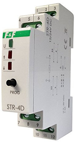 Universelle Rolladen Rollo Jalousie Relais f. Antriebe 12V/24V DC Treiber Rollladentreiber STR-4D 12/24V DC F&F 7971