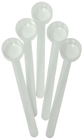 Supplement and Supply 1 Teaspoon (1/3 Tablespoon | 5 mL) Long Handle Scoop for Measuring Coffee, Pet Food, Grains, Protein, Spices and Other Dry Goods (Pack of 5)