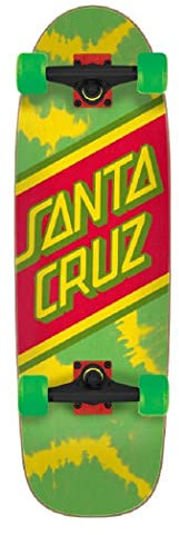 Santa Cruz Skateboards, Rasta Tie Dye Street Skate Cruiser, komplett skateboard, 22,3 cm x 73,8 cm (8,8 x 29 tum)