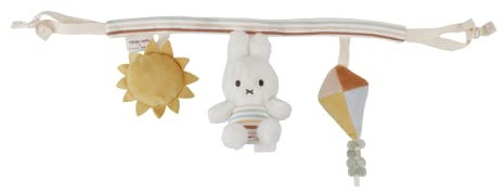 Little Dutch Kinderwagenkette Spielzeug für Baby mit Figuren Miffy Hase - Vintage Sunny Stripes