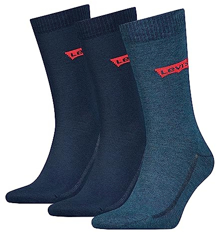 LEVIS Recycled Cotton, Chaussette régulière Mixte, denim, 39/42