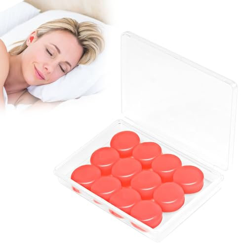 Baroce Bouchon D'oreille Silicone, 6 Paires Réutilisables, Anti Bruit Sommeil Natation, Concert, Moto, Avion, Bleu