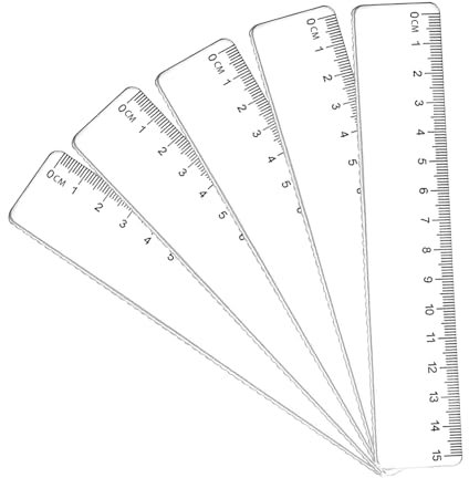 Onperpoe 5 Stück Lineal 15cm Plastik Transparent Nicht Biegsam Kurz Durchsichtig Kurzes Kleines Lineal Grundschule Kinder Klasse Lineale Flexibel LinkshäNder Lineale Schulbedarf Messinstrumente