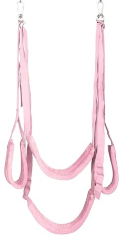 Sex Swing Soft Material Sex Furniture Fetish BDSM Bandage Love Adult Game Chairs Hanging Door Swing Sex Sling Toys for Couples(Pink Swing)