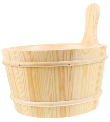 BEBEMOKO Sauna-set Aus Naturholz Praktischer Saunaeimer Für Das Bad