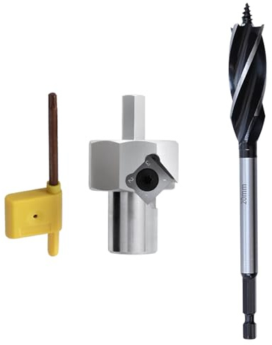 YIBOZI Alésoir à chanfrein, établi - Outil de chanfrein en acier inoxydable de 20 mm - Tige hexagonale pour perceuse électrique