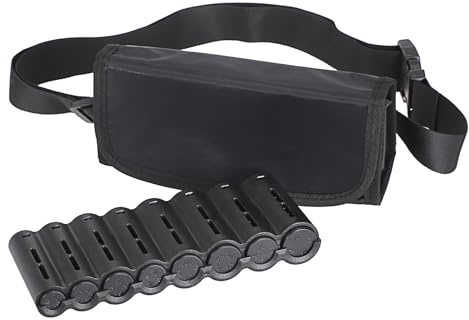 OGANAZI Geldbörse mit Münzspender Schwarz Kellnertasche Gürteltasche mit Münzensortierer und Organizer für Kellner Busfahrer Taxifahrer, Verstellbarer Gürtel, 8 Fächer für Münzen (21x6x9 cm)