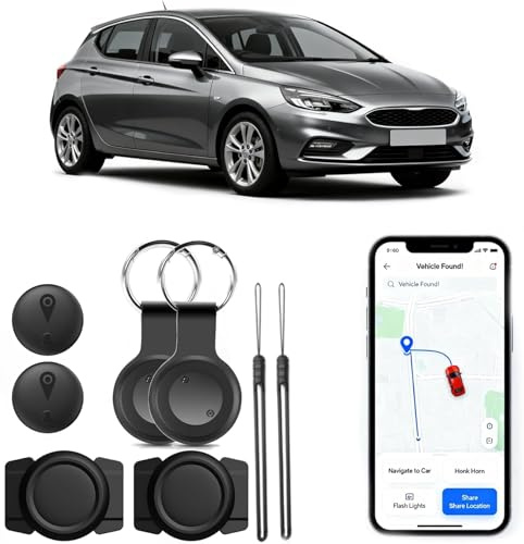 GPS Tracker for Vehicles, Car Tracker for Android, Mini Car Tracker Hidden Locator Device Waterproof, Long-lasting, Magnetic for Car, Wallets, Bikes, Keys, Luggage(Black, 2 Set)
