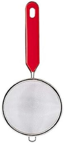 Home Colino, 10 cm, Inossidabile, Rosso/Acciaio, 24x10x4.5 cm