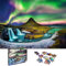 Universal Castle Metallic Folie1000 Teile Jigsaw Puzzle für Erwachsene und Kinder Panorama Welt Landschaft Foto Klassische Puzzle (Northern Light, Iceland)