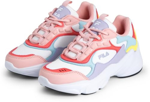 FILA COLLENE CB Teens Sneaker, White-Powder Pink, 36 EU