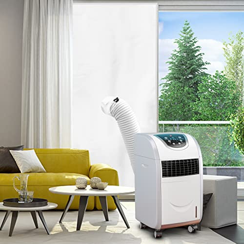 GedFong Kit Ventana Aire Acondicionado Portatil 90x210CM, Universal Kit de Ventana para Aire Portátil para Puertas Corredizas, Bloquea el Aire Caliente, Fácil de Instalar y Sella Bien