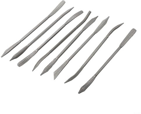 Lot de 8 râpes de précision pour sculpture sur bois - Poignée ergonomique