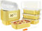 LATERN 30 Piezas Bandejas de Aluminio con Tapa, 500ml Molde de Aluminio para Hornear Recipiente para Comida para Llevar Mini Moldes para Pan para Hornear Cocinar Asar Preparar Comidas Calentar Llevar